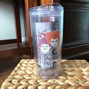 Disney Hocus Pocus Sanders Sister plastic double wall tumbler.